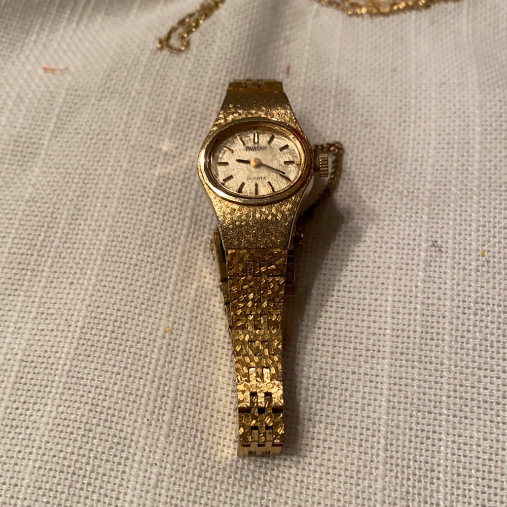Phaser ladies gold tone watch